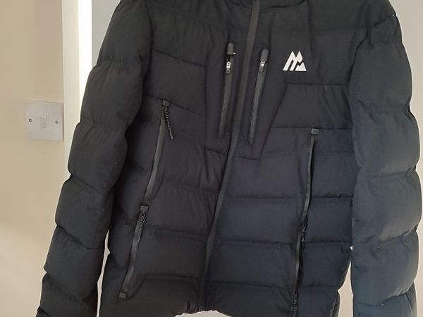 Montirex Black Puffer Jacket Hooded Winter Coat - size S - Main image