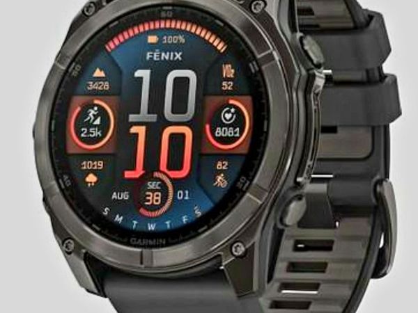 Garmin Fenix 8 AMOLED Sapphire  Titanium Black 47mm - Main image
