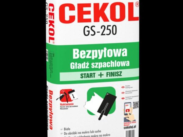 CEKOL GS-250 – Gypsum Based Finish Plaster 1–10mm - Main image