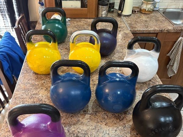Competition Kettlebell Set, Selling  As 1 Lot + Asking Price Only, Cheap, Cost 2.5 Times This New!! - Main image