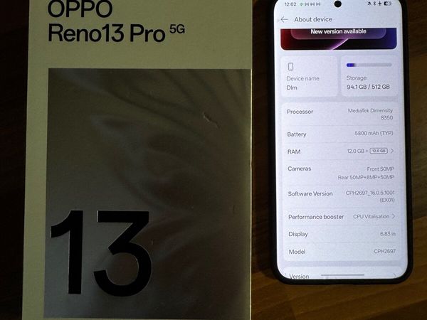 Oppo Reno 13 Pro 5G 512GB 12GB RAM new top spec - Main image