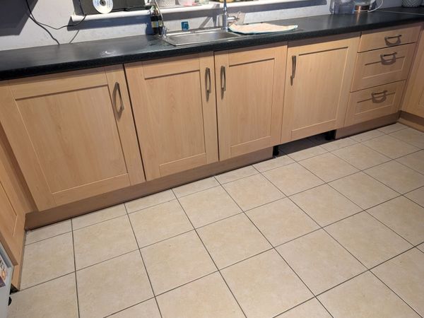 Beech  kitchen shaker doors - Main image