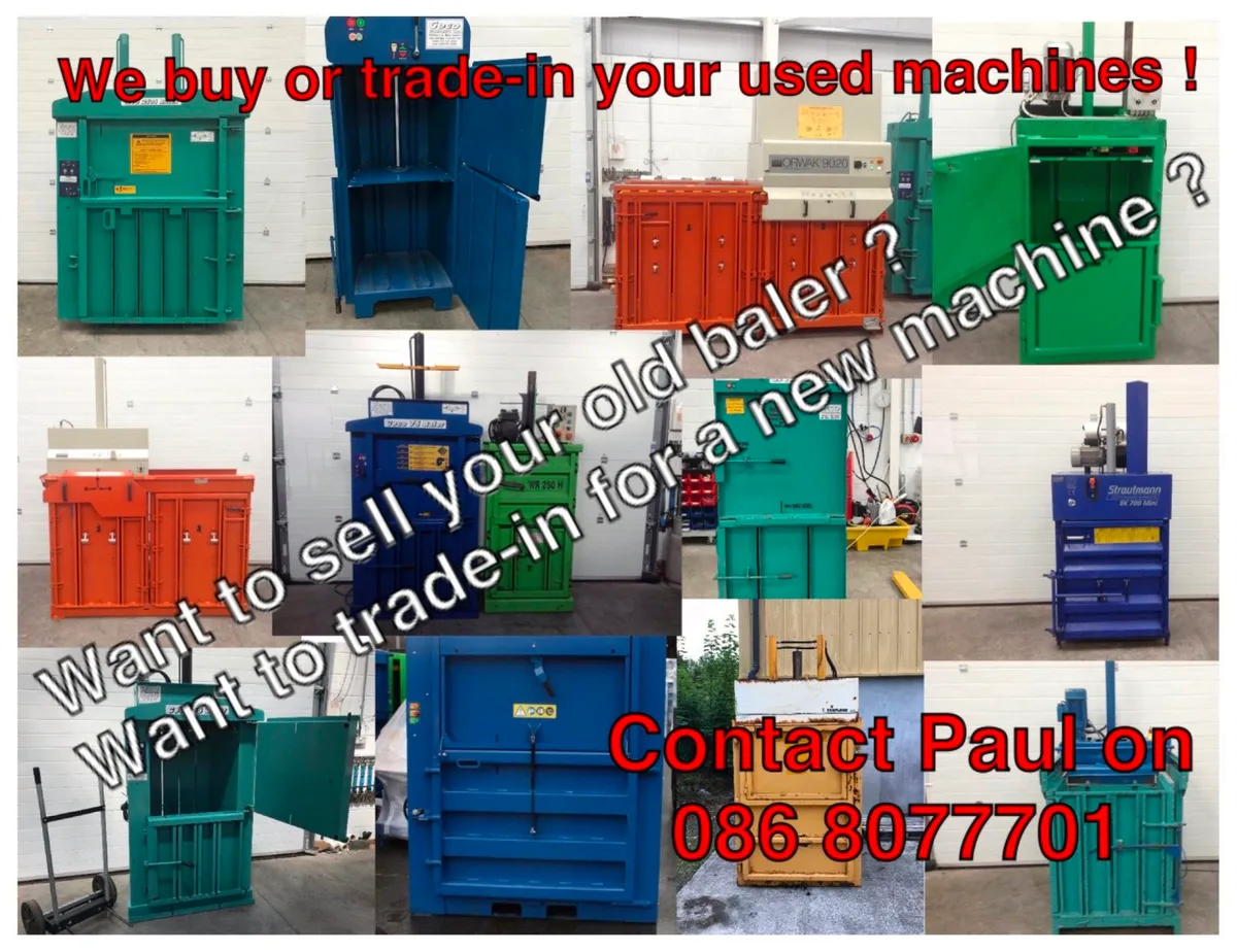 WANTED  USED Cardboard Plastic Baler Compactor - Image 2