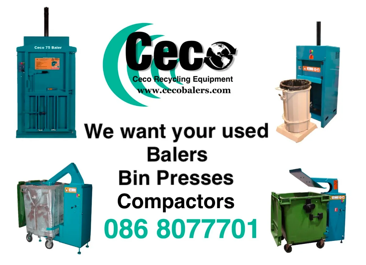 WANTED  USED Cardboard Plastic Baler Compactor - Image 3
