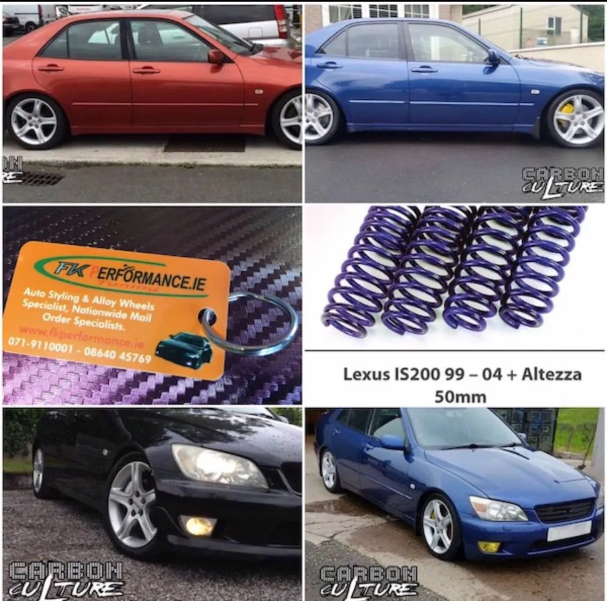 Lowering springs Altezza Lexus is200 - Image 1