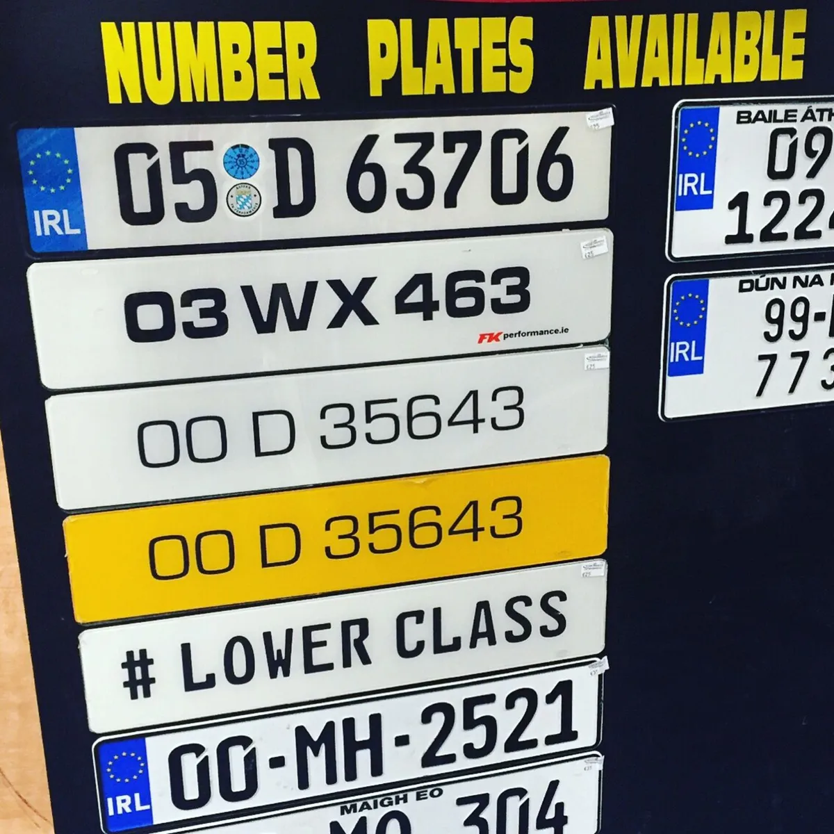 Upgrade numberplate specials delivered - Image 1