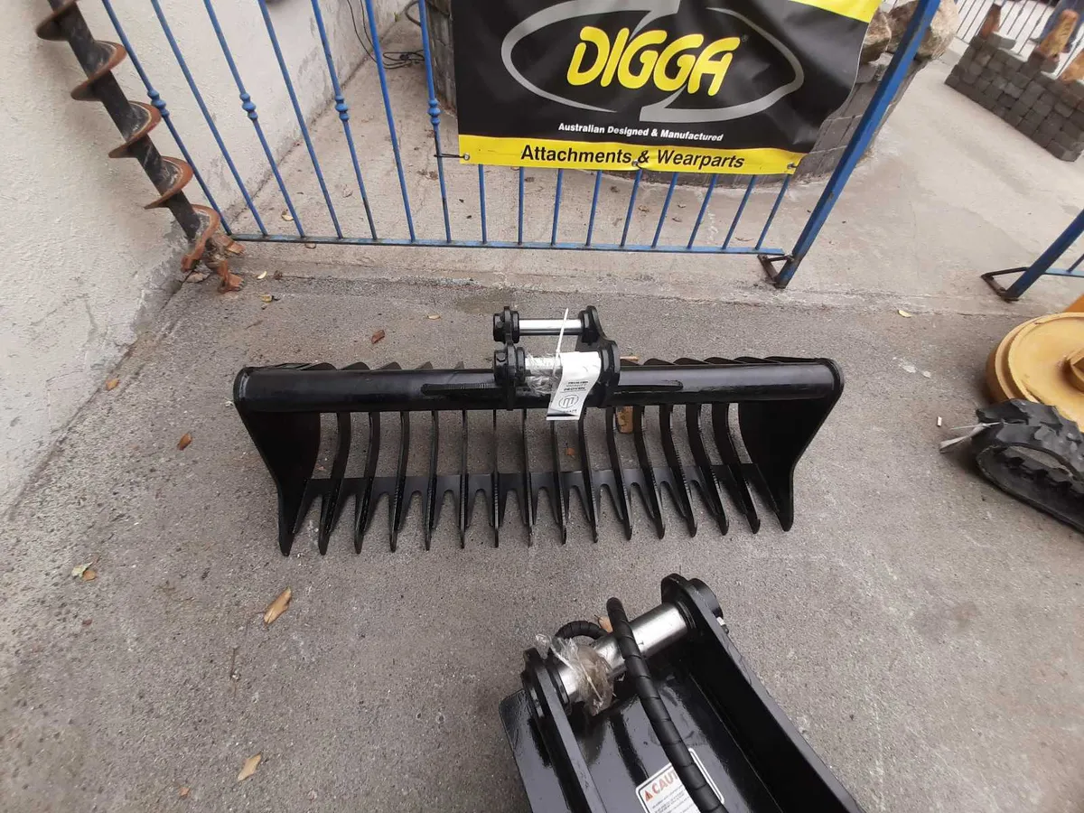 Lawn rake  hardox  mini excavators