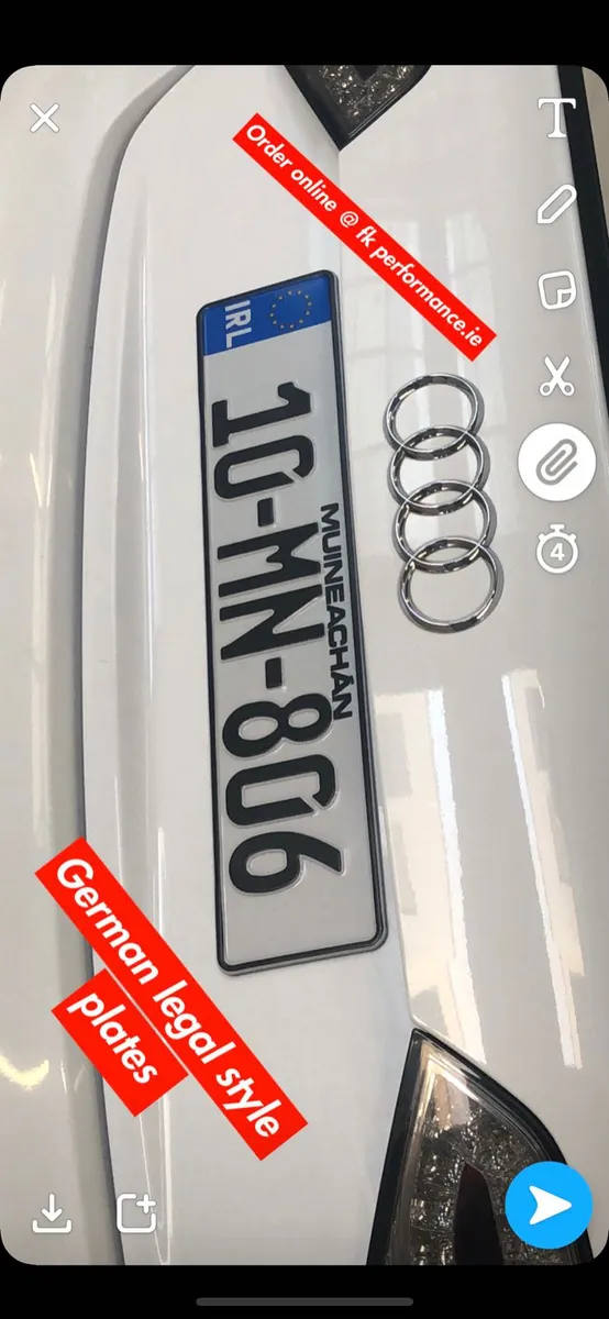 German plates & gel german stickers - Image 1