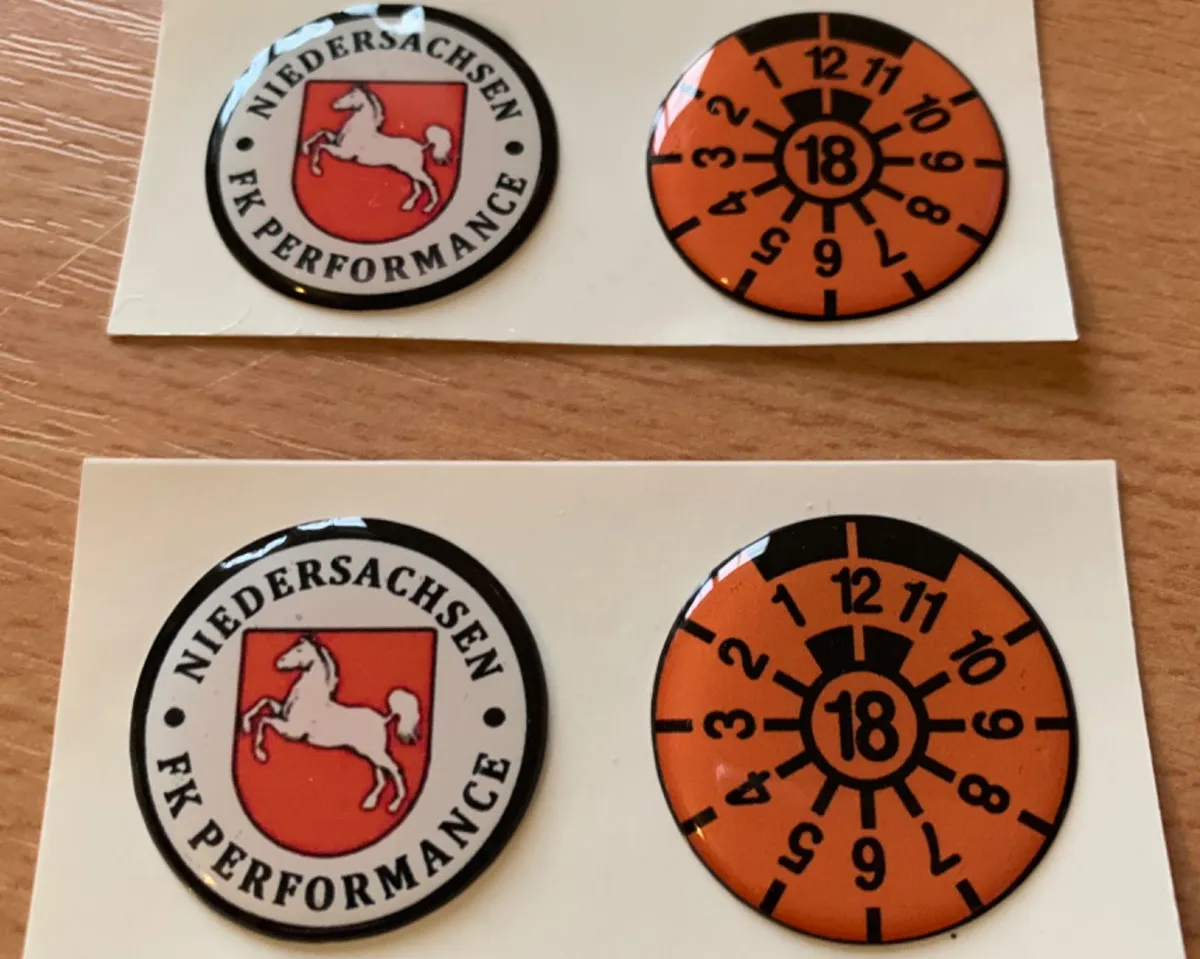 German plates & gel german stickers - Image 2