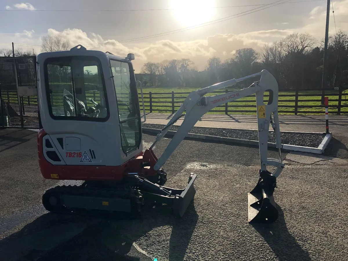 New Takeuchi TB216 Mini Digger / Excavator - Image 3