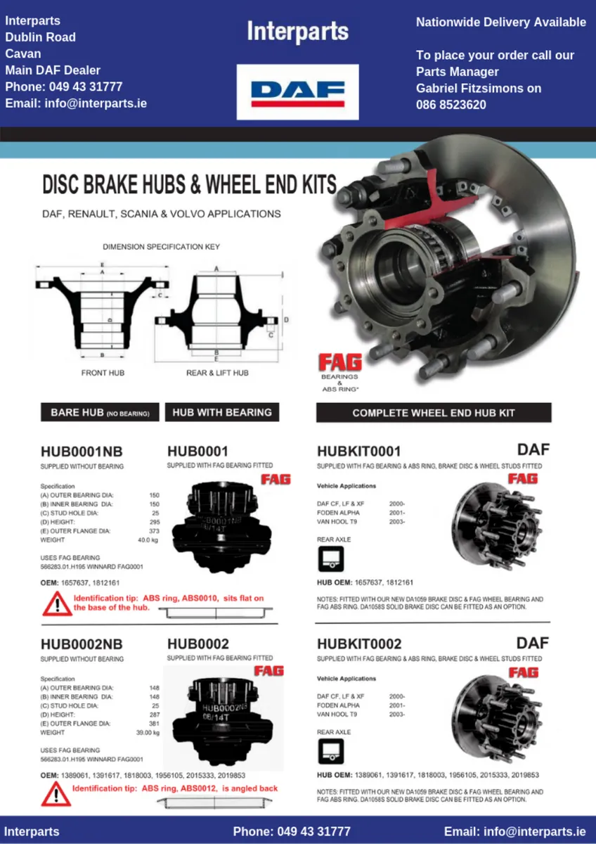 New to Range Hubs & Wheel End Assembly Kits - Image 2