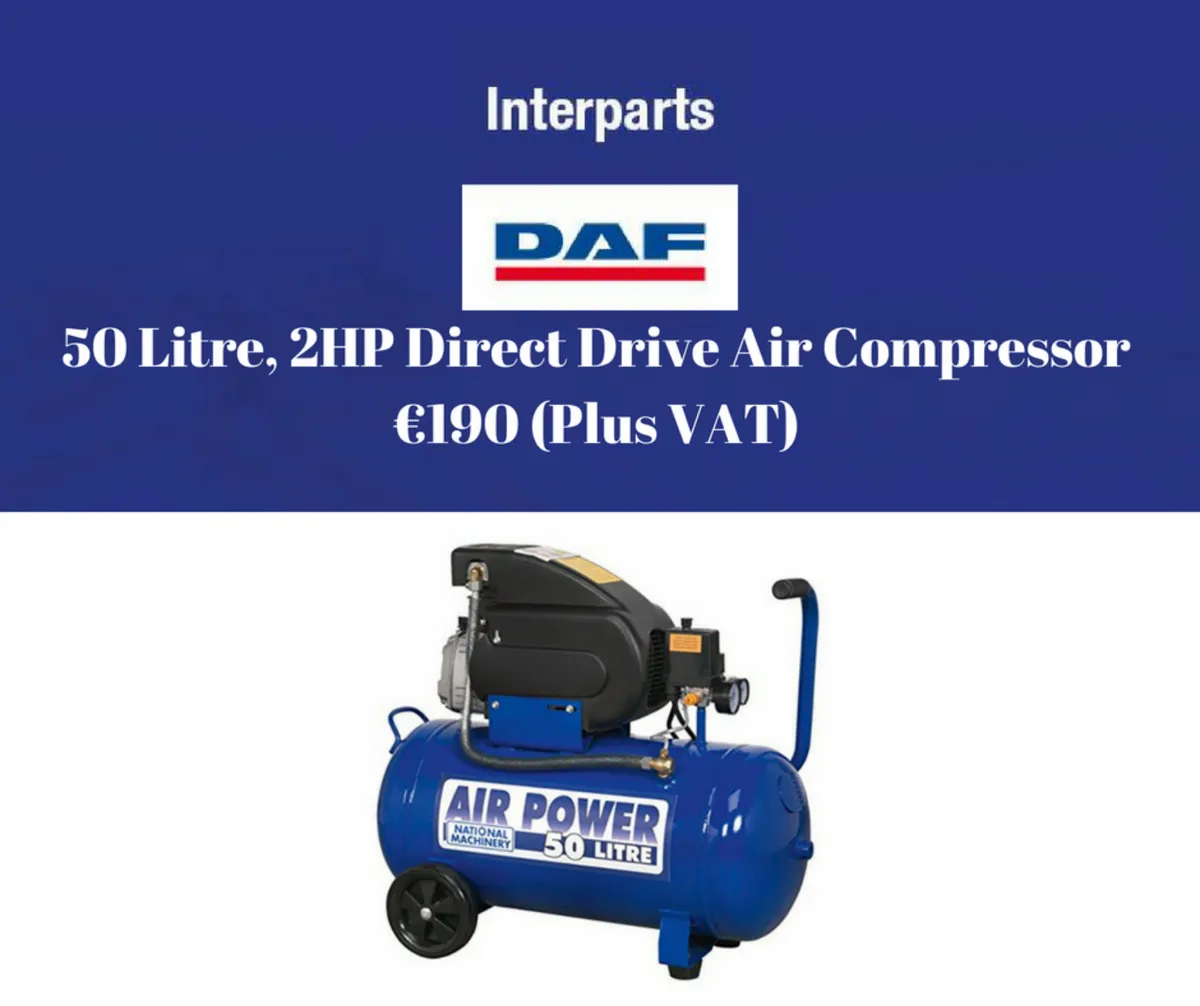 50Ltr Workshop Air Tool Compressor 2HP - Image 1
