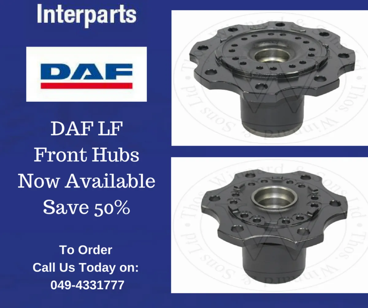 DAF LF Front Hubs Now Available Save 50% - Image 1