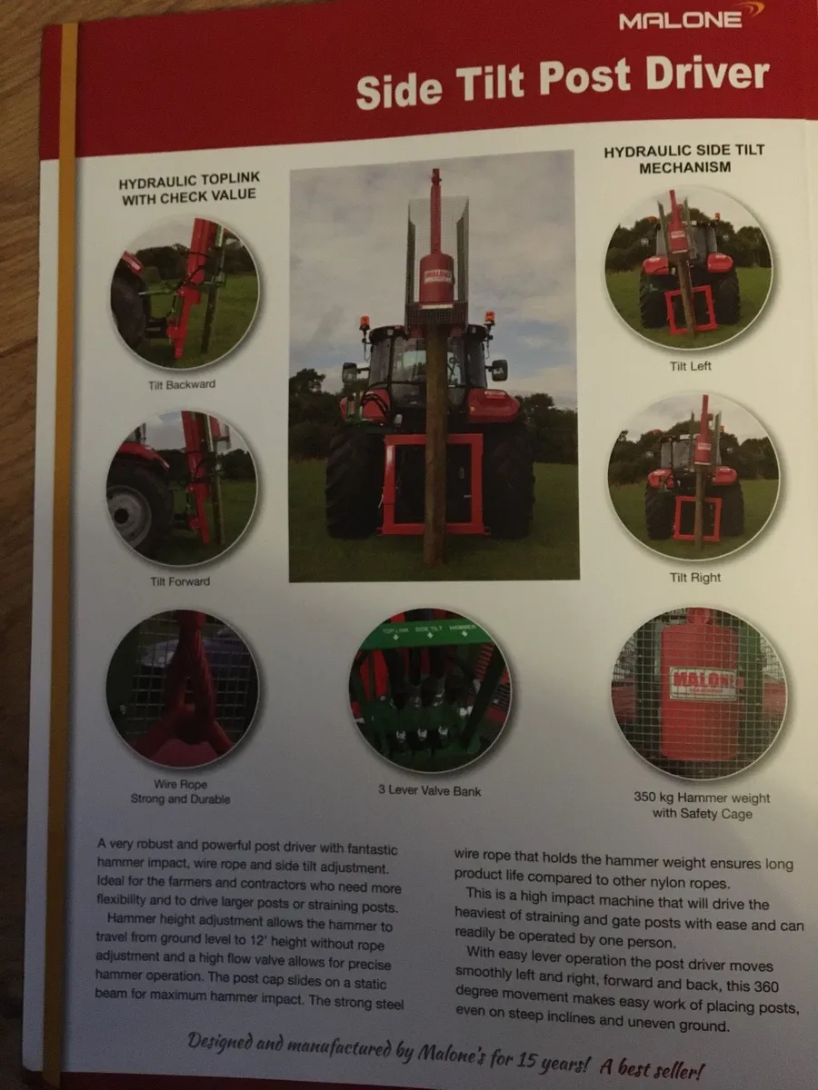 Malone post drivers log splitters toppers mowers - Image 2