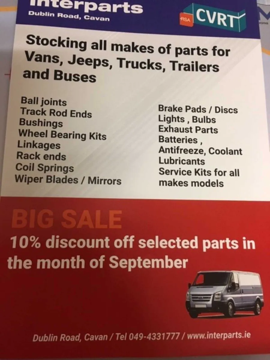 MIRRORS FOR ALL MAKES OF VANS - Image 3