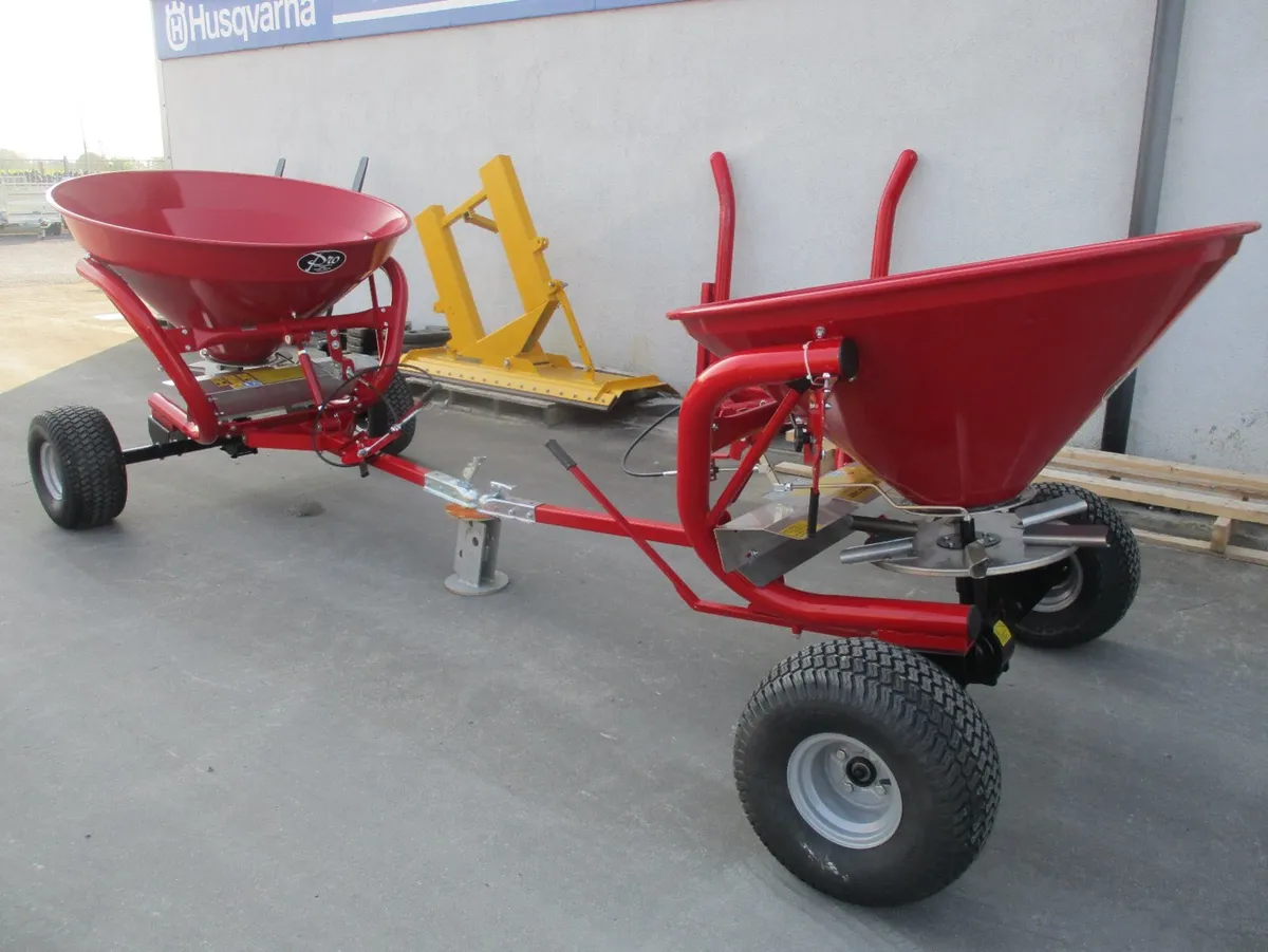 quad fertliser spreaders, sprayers trailers tipper - Image 4