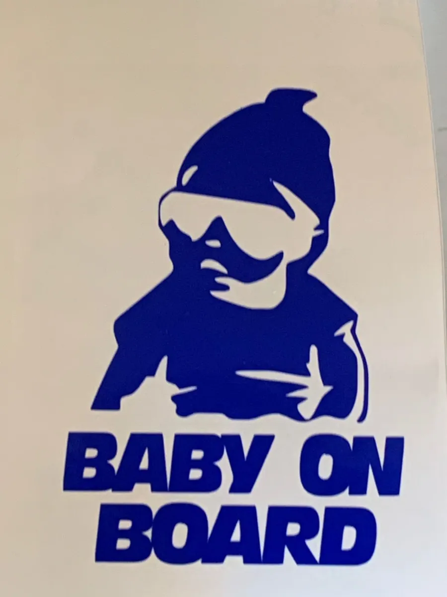 Baby on board car stickers - Image 1