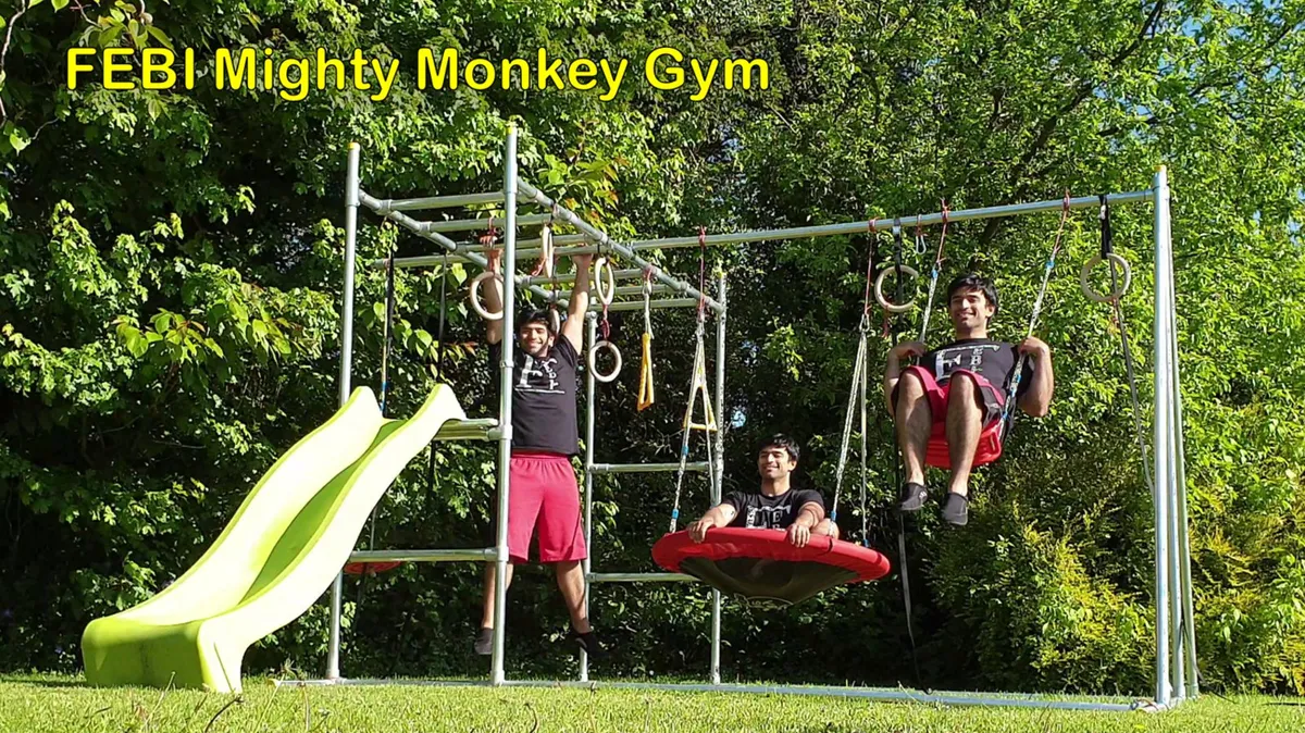 FEBI Mighty Monkey Gym - monkey bars & swing frame - Image 4