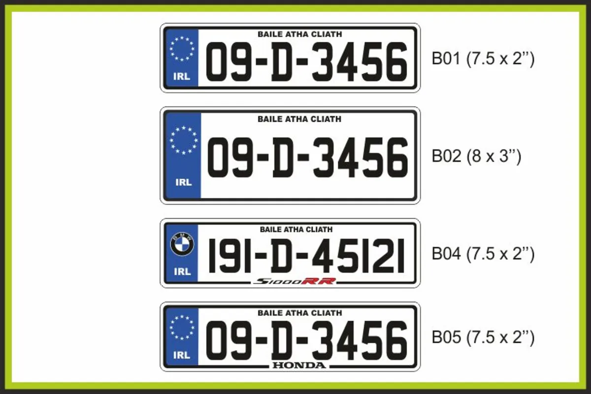 Motorcycle / Bike Number Plates - Image 2