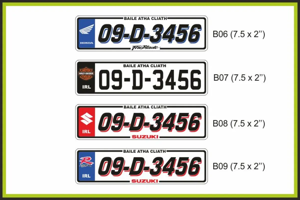 Motorcycle / Bike Number Plates - Image 3