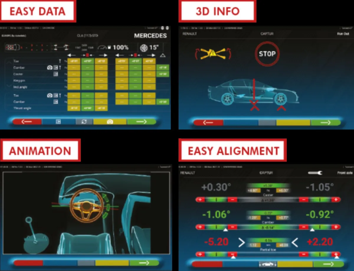 Tablet controlled wheel aligner- Finance Available - Image 1