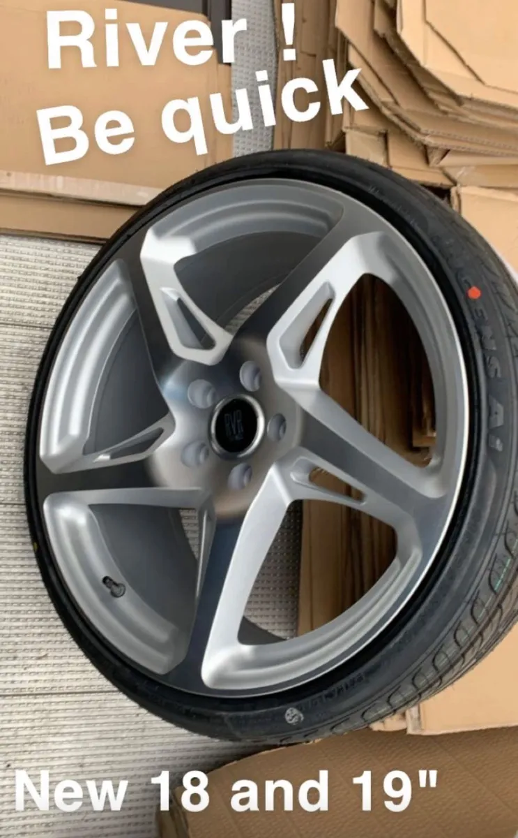 18" river alloys and tyre new specials