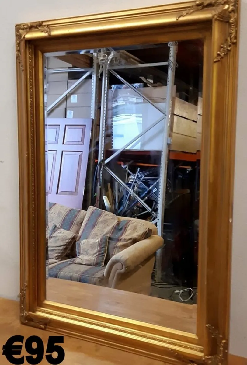 Metal wall art, decorative mirrors & frame - Image 1