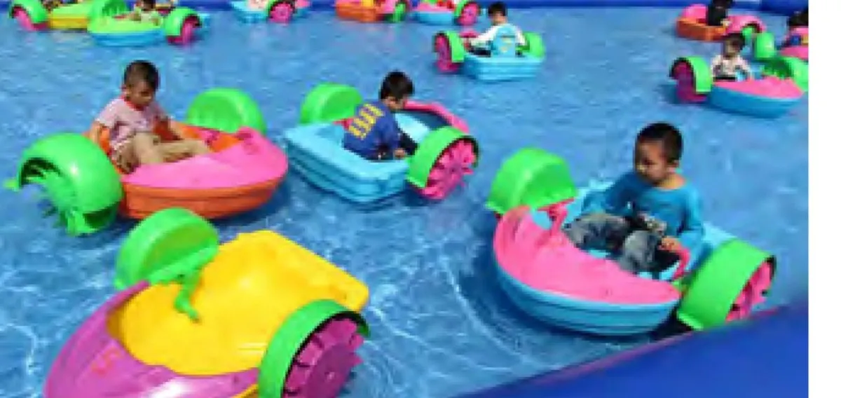 Paddle boats for sale with inflatable pool. - Image 1