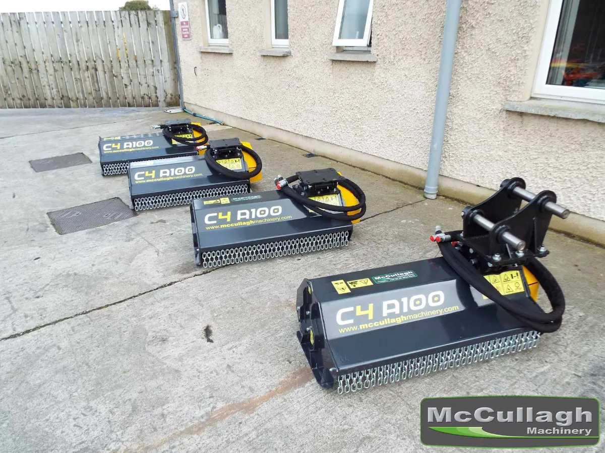 New C4 A100 Mini  Digger Mounted Flail Head - Image 2
