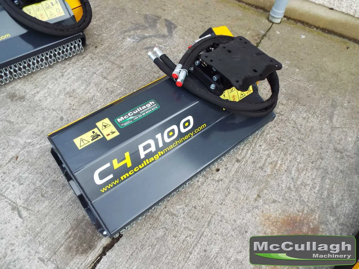 New C4 A100 Mini  Digger Mounted Flail Head - Image 3