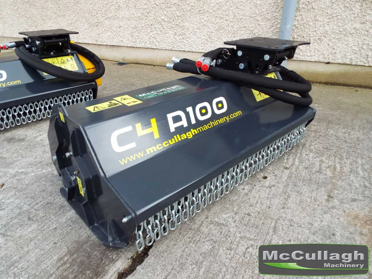 New C4 A100 Mini  Digger Mounted Flail Head - Image 4