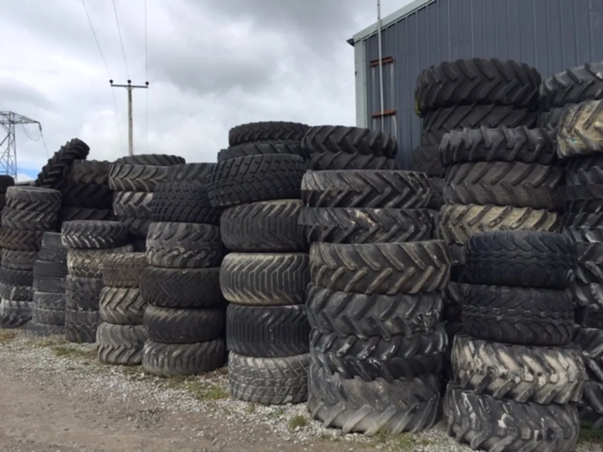 Big Selection Used Tractor Tyres - 38" 34" 30" - Image 1