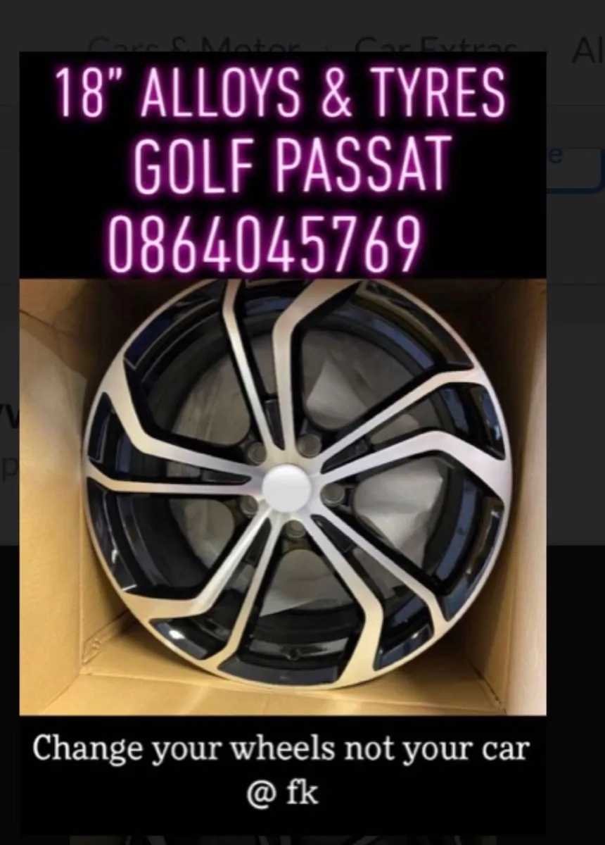 18” new spin alloys 5x112 golf passat - Image 1