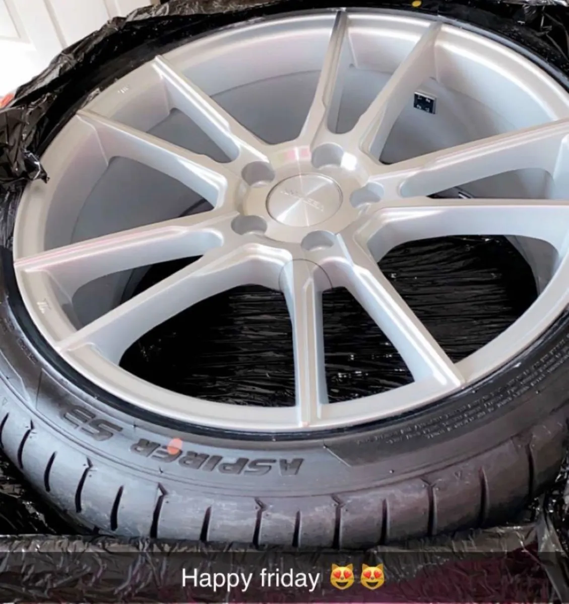 FK alloy sale 18" Veemann vfs24 silver 8"Wide