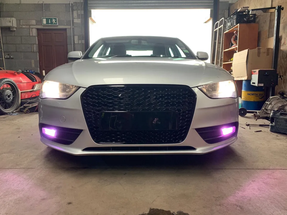 Purple fog bulbs & grills