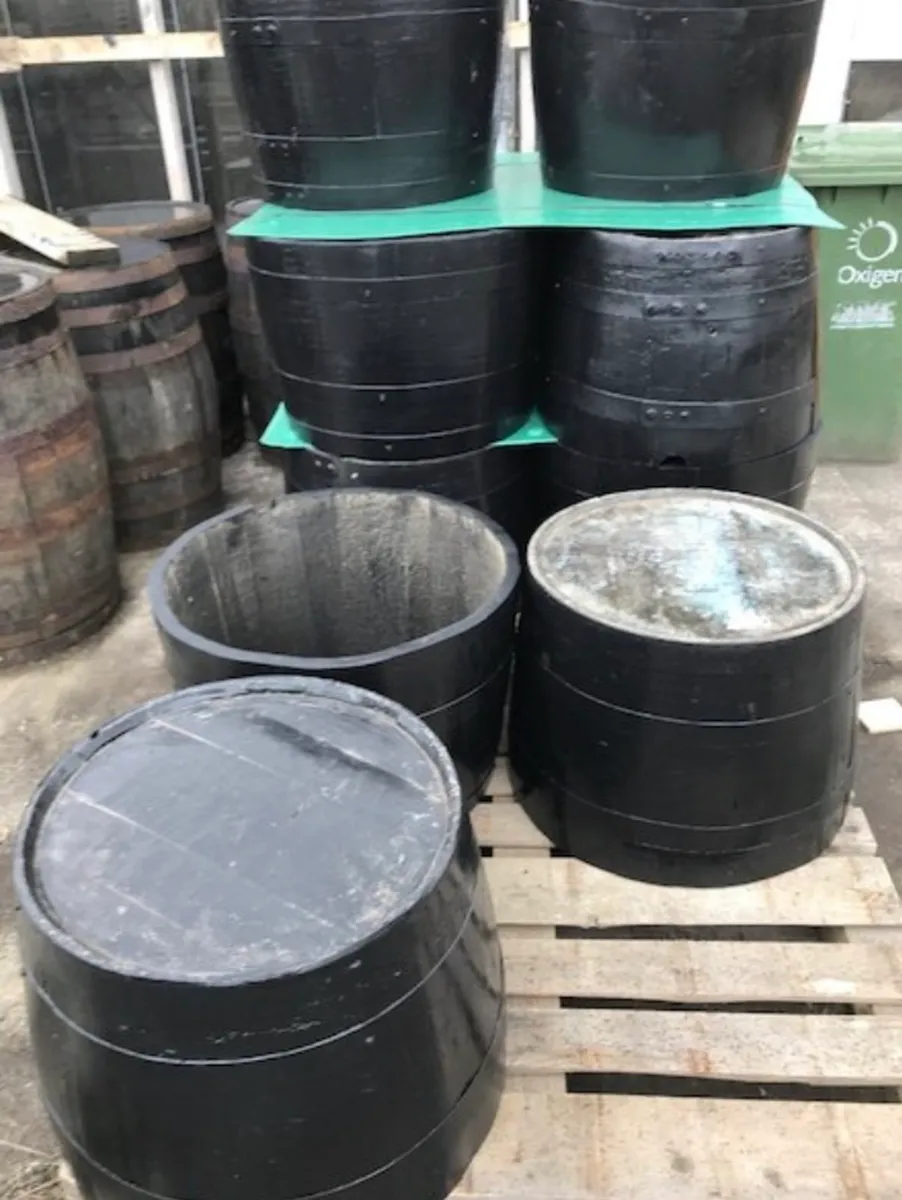 Whiskey Barrel Planters- delivered - Image 3