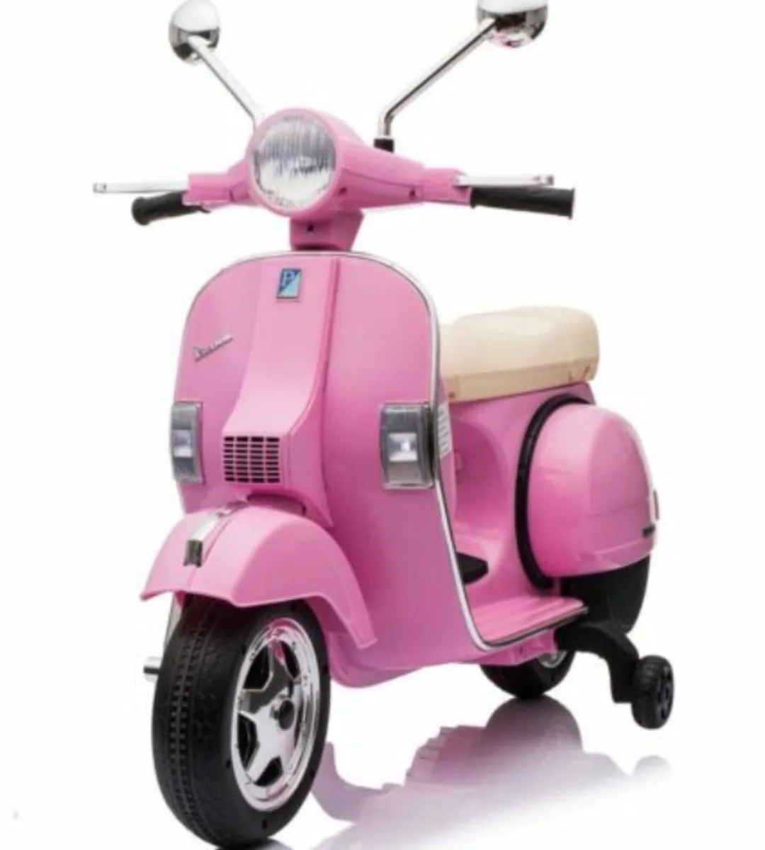 12V Kids Electric Ride On Scooter Licensed Vespa
