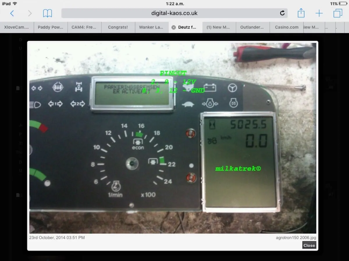 Deutz/Same/Lamborghini  Dash Indicator Signal fix - Image 2