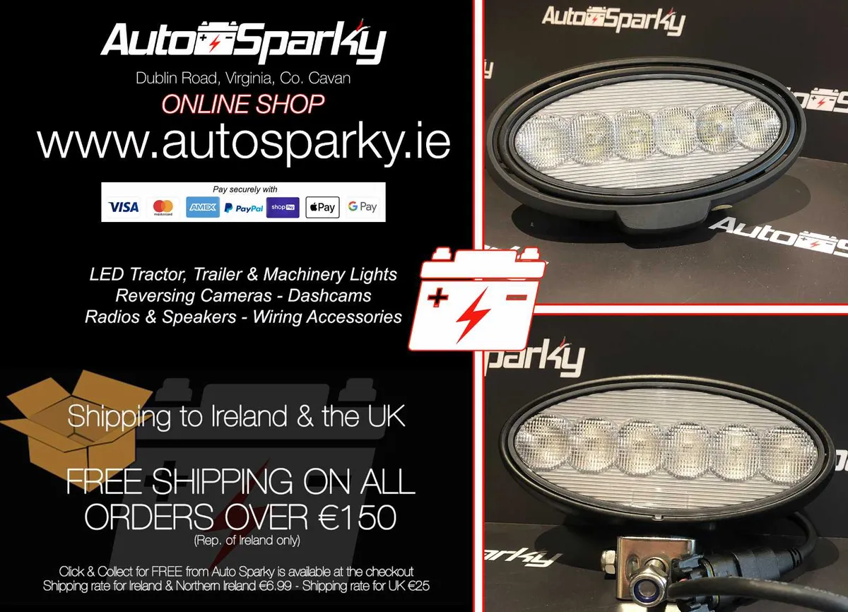 John Deere 60Watt LED Cab Lights & Work Lights - Image 1