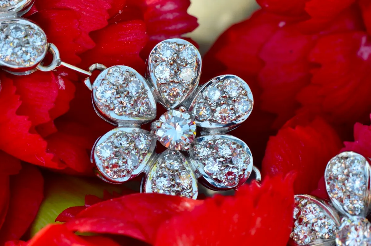 Vintage 1950s 2 - 2.5ct Diamond Bracelet Platinum - Image 4