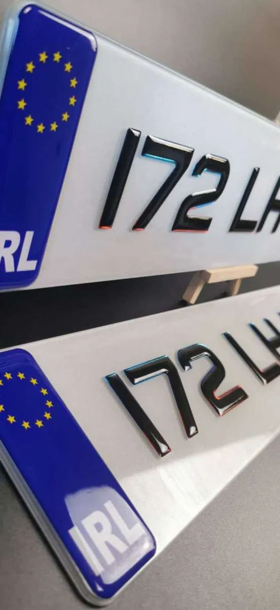 Pair of 3D Gel M-Sport Style Number Plates - Image 3