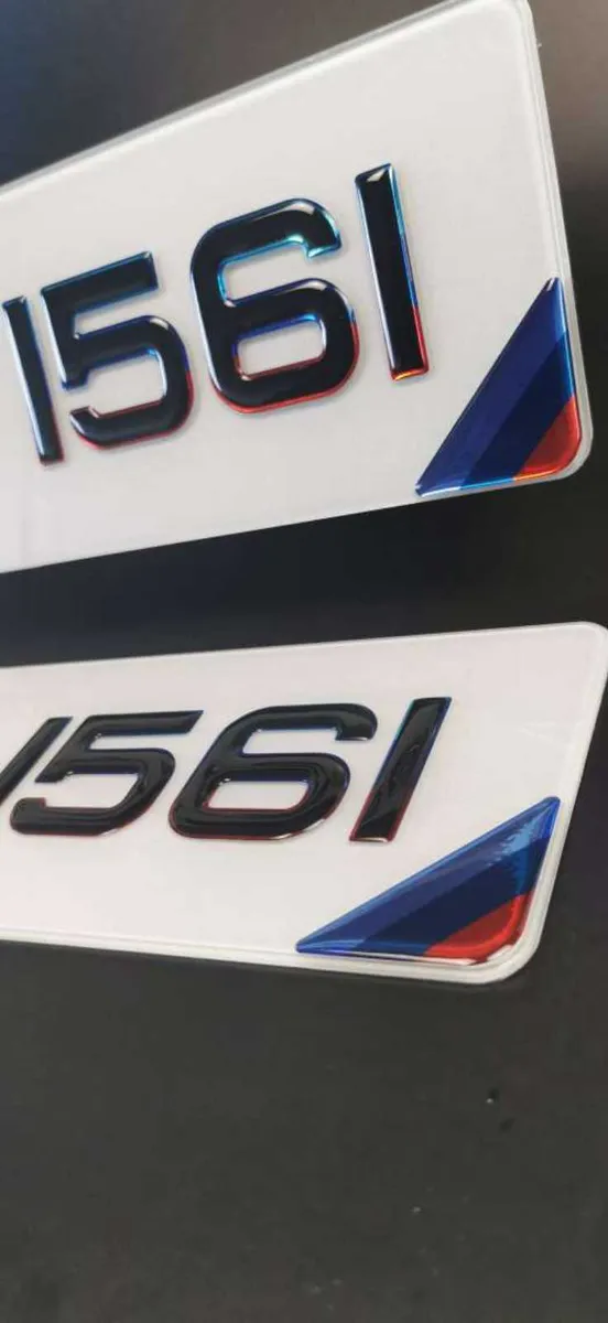Pair of 3D Gel M-Sport Style Number Plates - Image 4
