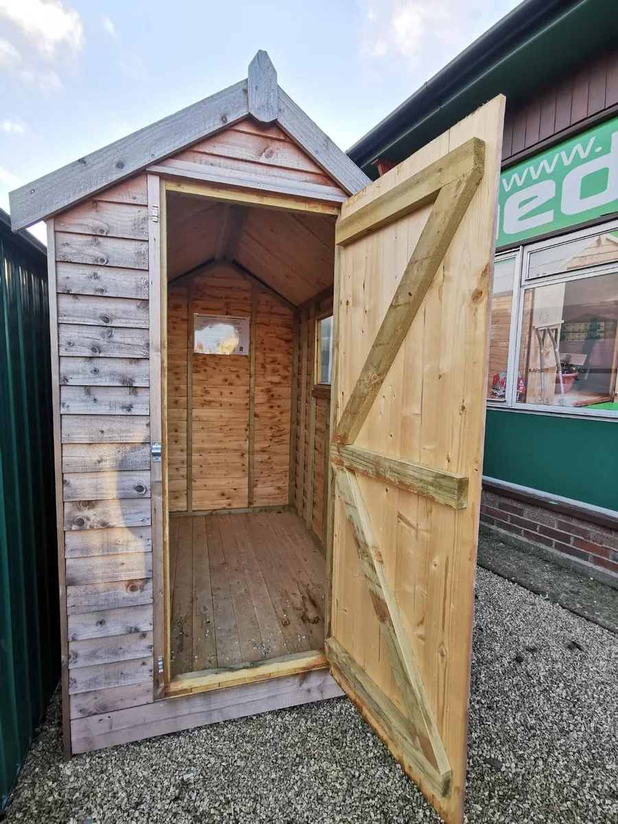 6 x 4 Rustic Wooden Shed - Image 3