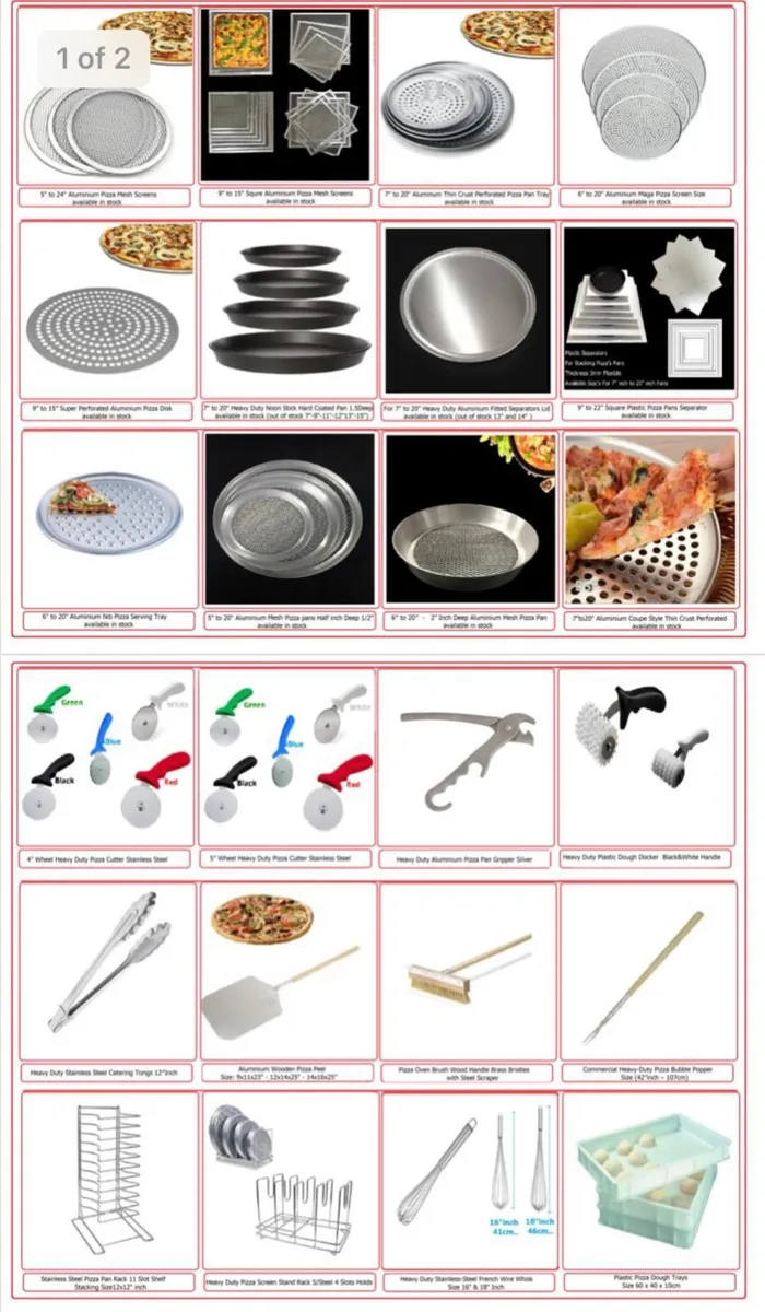 Pizza mesh screen / Pizza pan stand & Accessories - Image 1