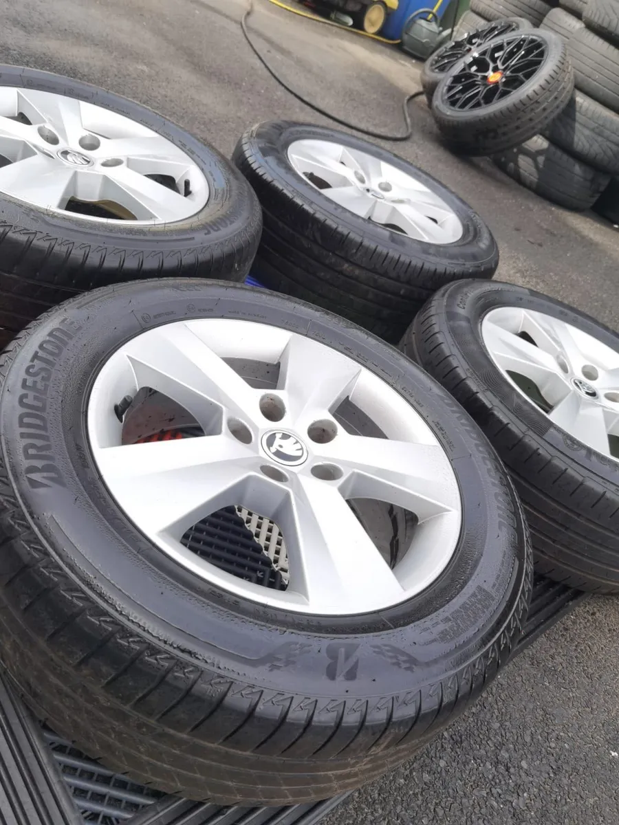 16” Skoda 5x112 & tyres - Image 2