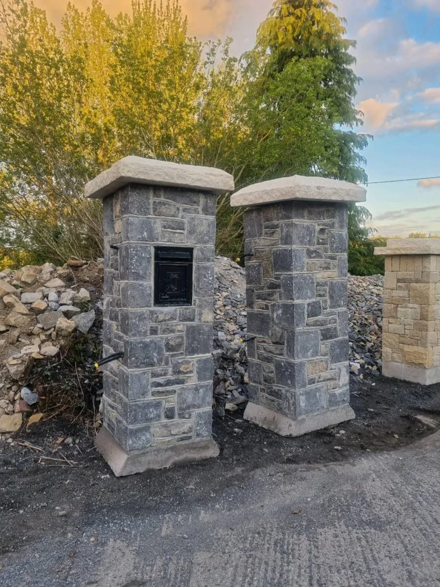 Natural Stone Entrance Pillars - Image 3