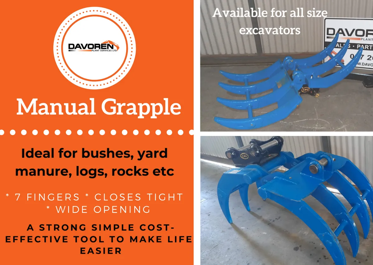 7 Finger Manual Grapple - Make life easier! - Image 1
