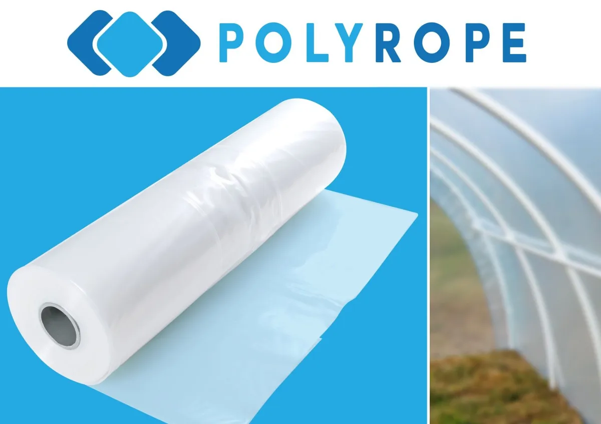 Polythene plastic cover polytunnel foil greenhouse - Image 2