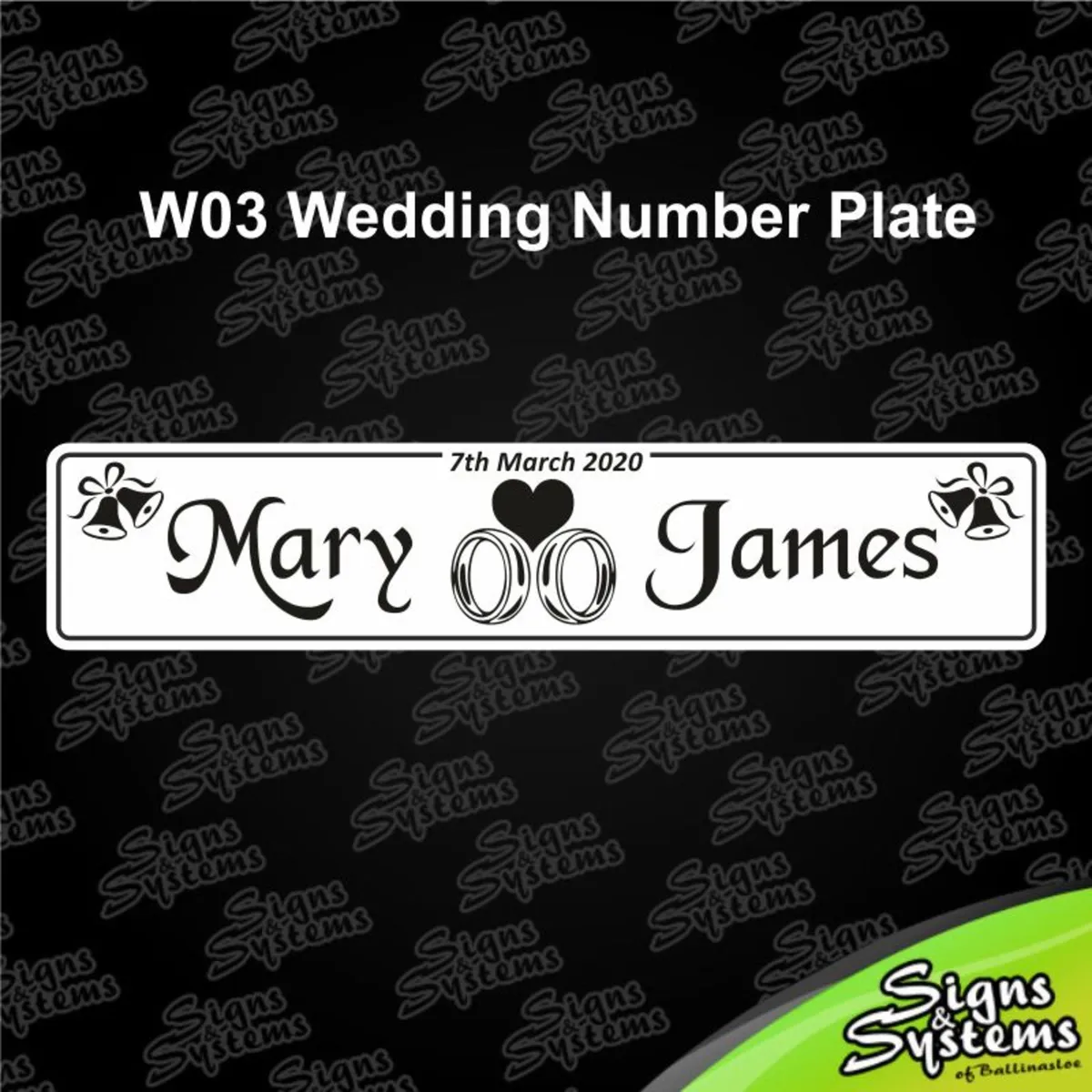 Wedding Number Plates - Image 3