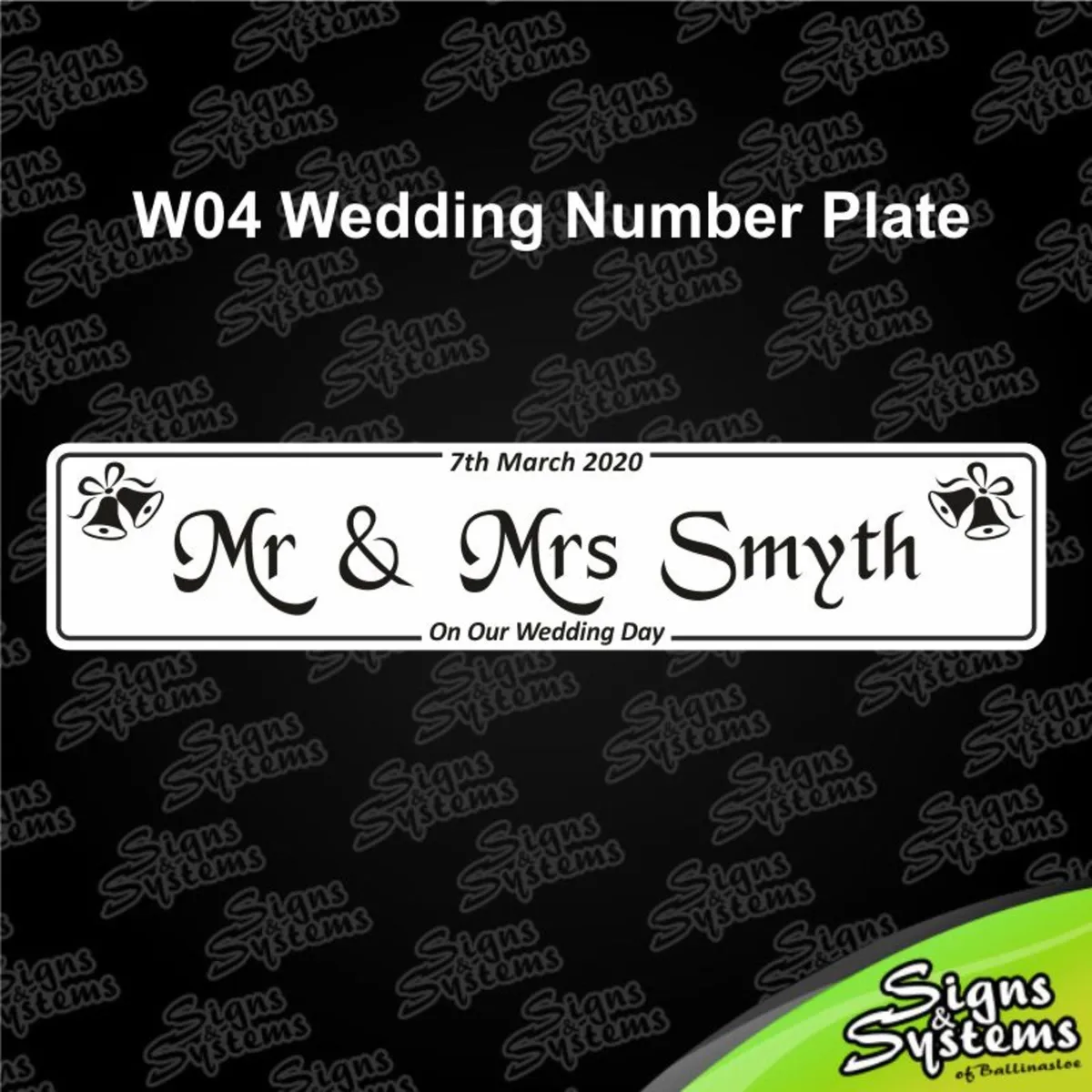 Wedding Number Plates - Image 4